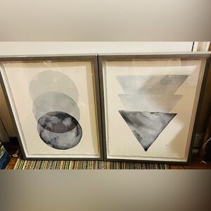 PARVEZ TAJ Watercolor Art OMBRE GREEN CIRCLES CANADIAN ARTIST